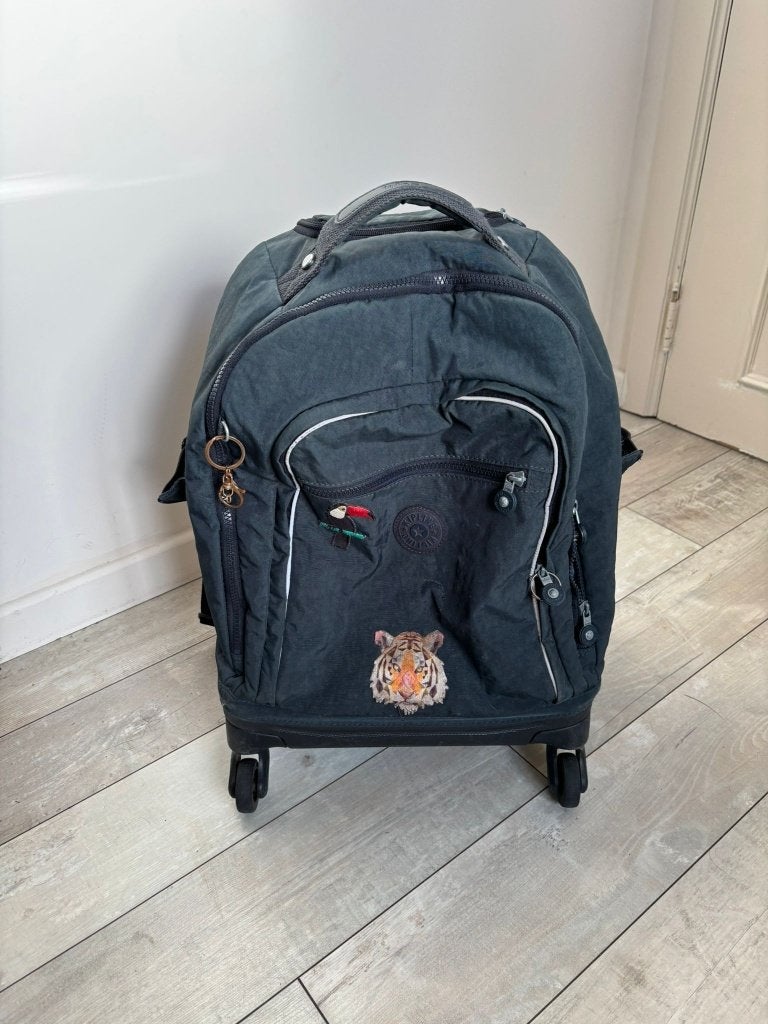Kipling trolley-rugzak Echo True Navy, Enlèvement, Utilisé, Bleu, Autres types