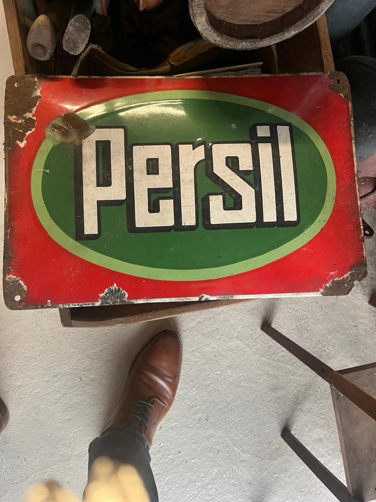 Emaille bord persil, Ophalen, Zo goed als nieuw