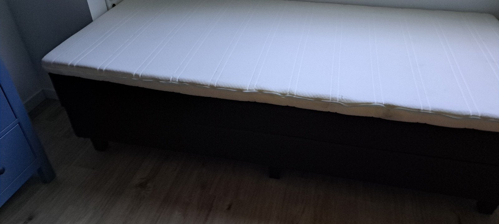 Gratis bed 90x200cm in goede staat., 90 cm, Une personne, Brun, Enlèvement