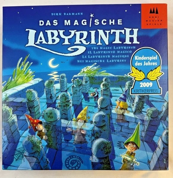 Drie Magiers Het Magische Labyrinth bordspel compleet spel, Een of twee spelers, Verzenden, Zo goed als nieuw, Overig