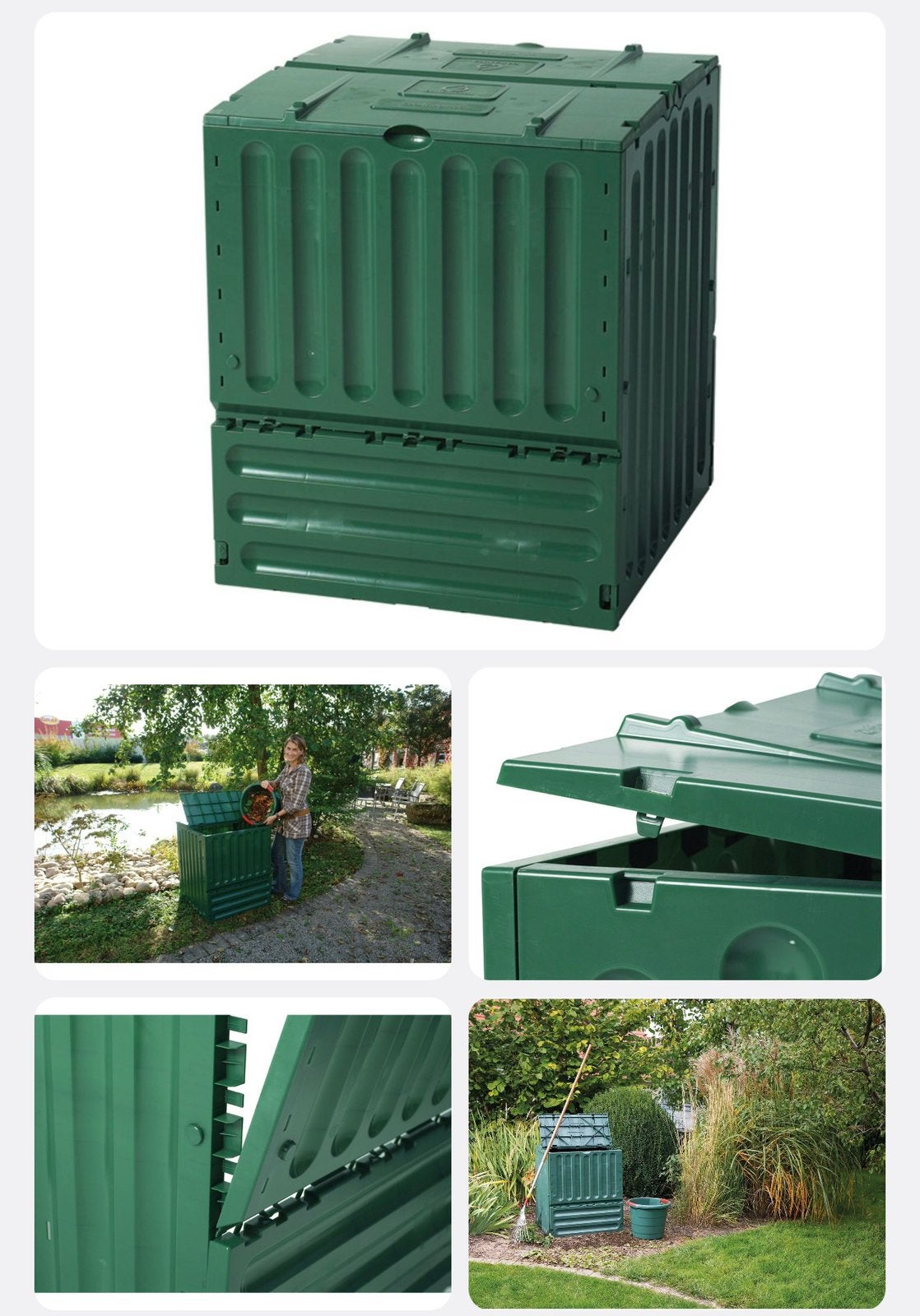 composteur de jardin GARANTIA Eco-King de 600l Neuf, Enlèvement, Neuf