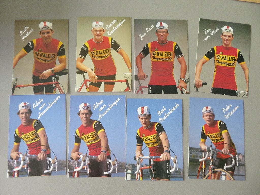 F. Van Woensel - Van Espen Werchter 8 x RALEIGH Raas Peeters, Enlèvement ou Envoi, Comme neuf, Affiche, Image ou Autocollant