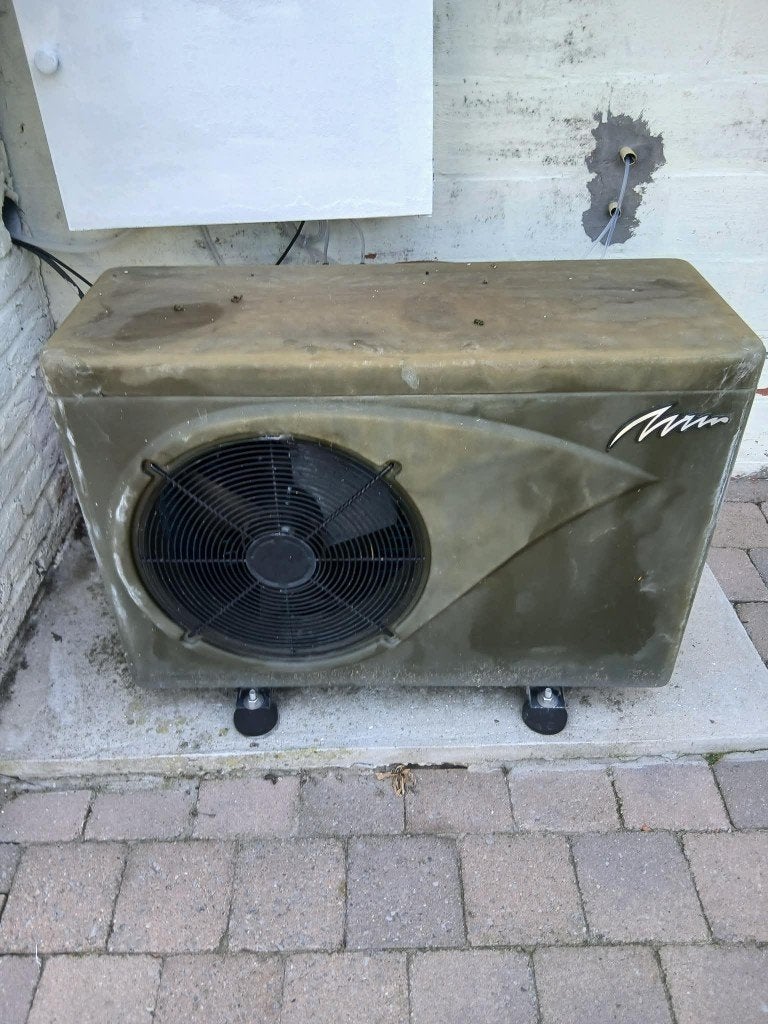 warmtepomp voor zwembad, Enlèvement