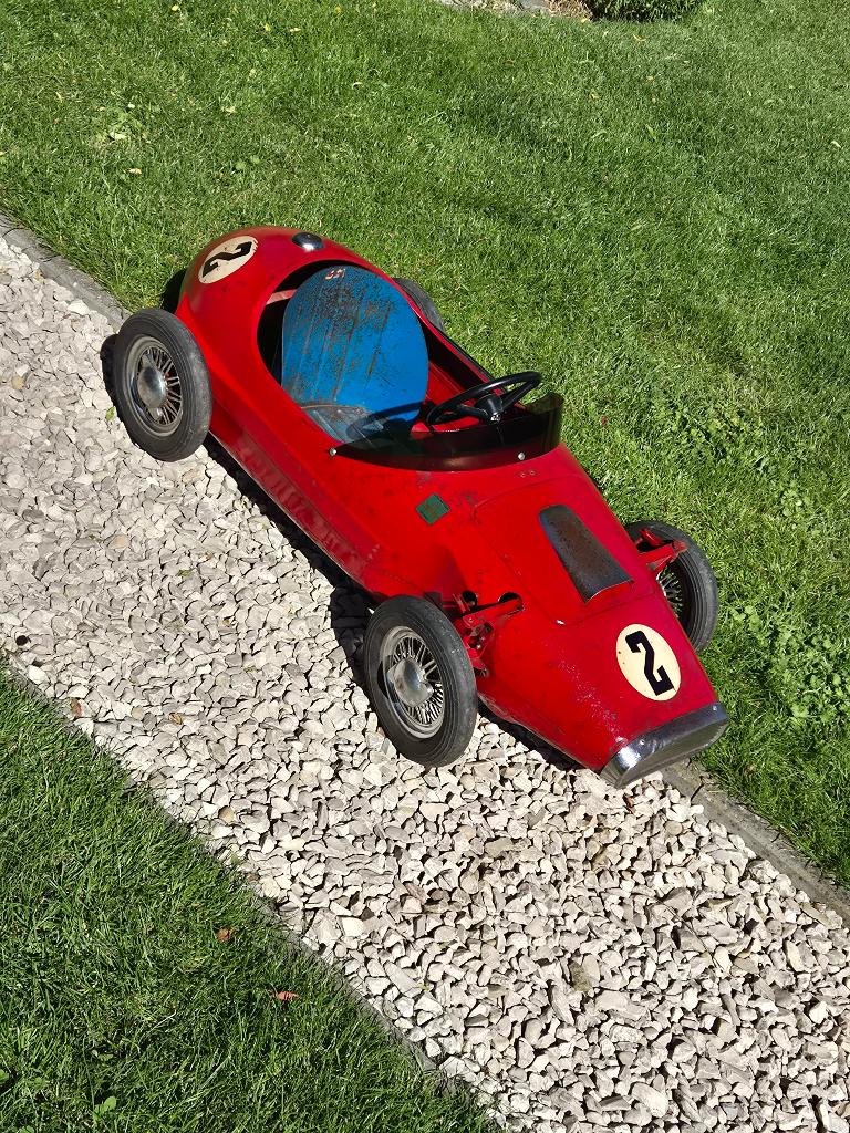 Voiture à pédales ancienne trapauto ferrari racer triang, Enlèvement
