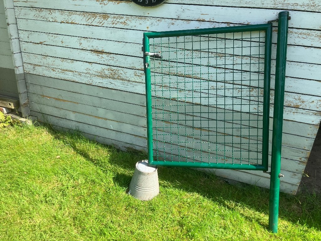 Groen metalen poortje, Ophalen, Gebruikt