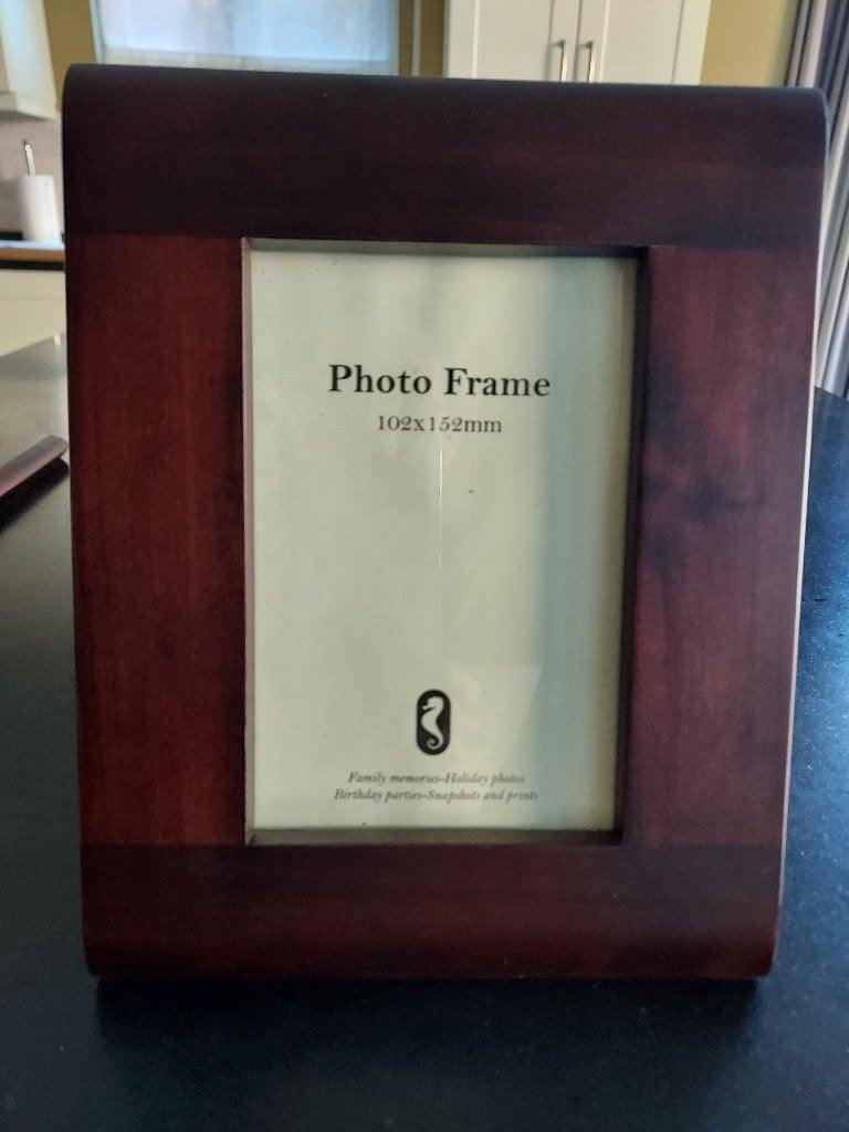 Fotokader, Audio, Tv en Foto, Ophalen, Zo goed als nieuw, Bruin, Met glas