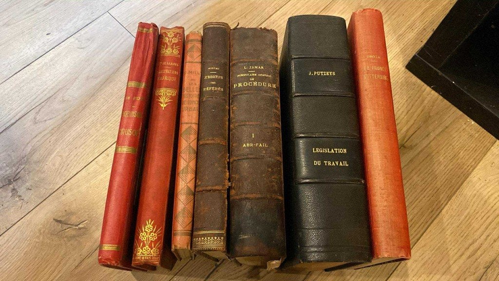 Lot de 7 anciens livres du 19 et 20 éme siècle, Antiquités & Art, Antiquités | Livres & Manuscrits, Enlèvement ou Envoi