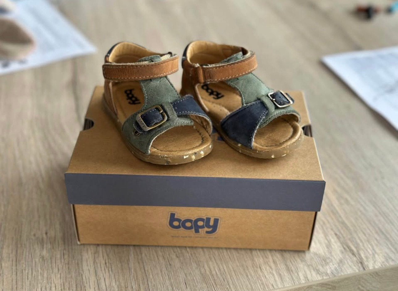 Bopy sandalen jongen maat 19, Ophalen, Zo goed als nieuw