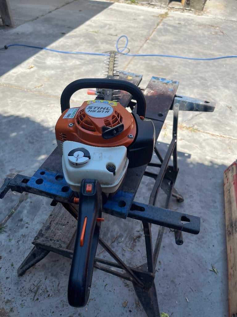 2x Heggenschaar Stihl, Tuin en Terras, Ophalen, Gebruikt, Benzine, STHL