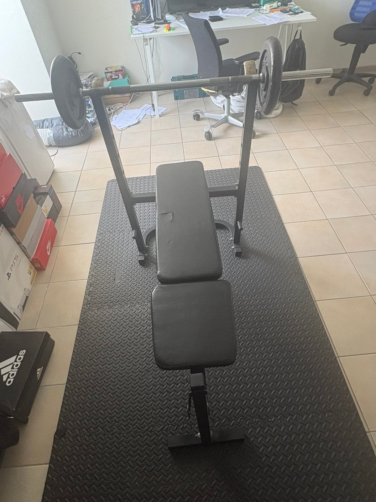 Fitness bank, Sport en Fitness, Ophalen, Zo goed als nieuw