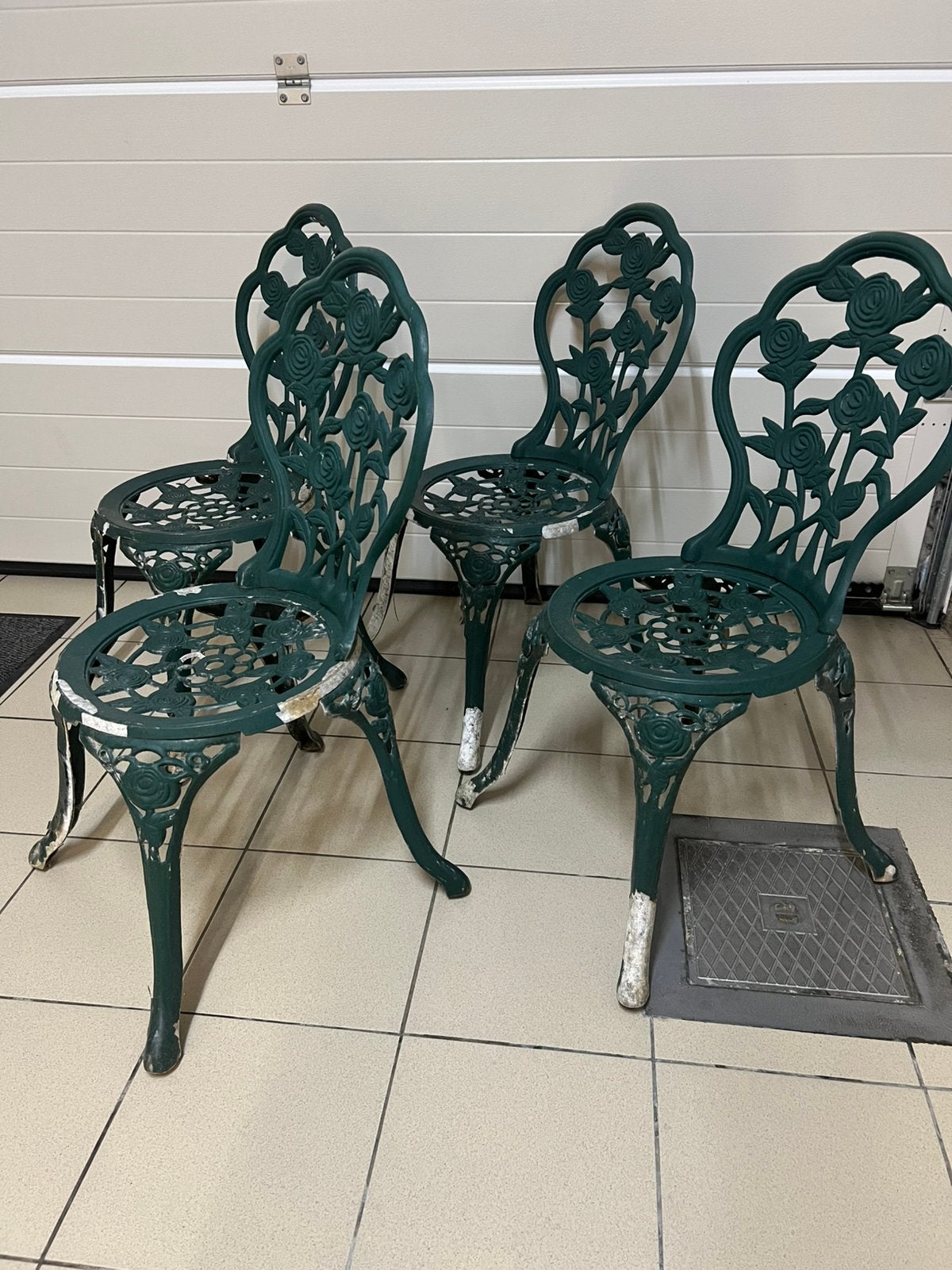 Chaises de jardin gratuites, Jardin & Terrasse, Enlèvement, Utilisé, Métal