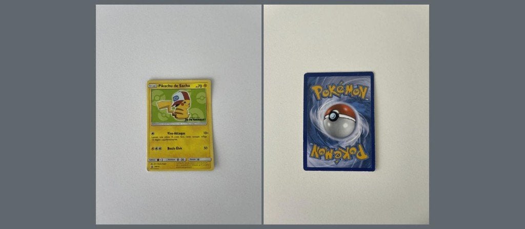 Pokemon kaart Pikachu de Sacha, Enlèvement ou Envoi, Comme neuf, Cartes en vrac