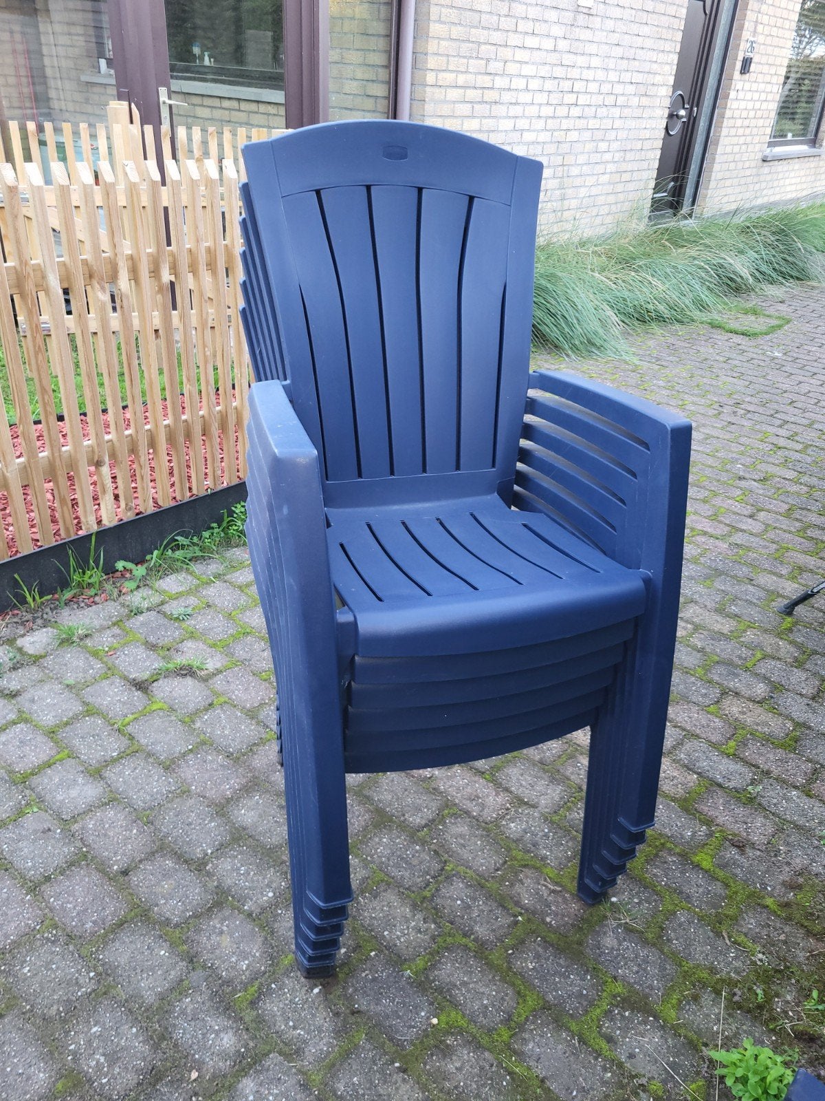 6 sièges, Jardin & Terrasse, Enlèvement, Comme neuf, Plastique, Empilable