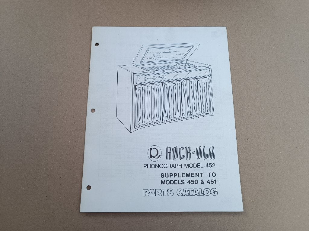 Parts Catalogus Rock-Ola 450/451 (1973) jukebox, Envoi