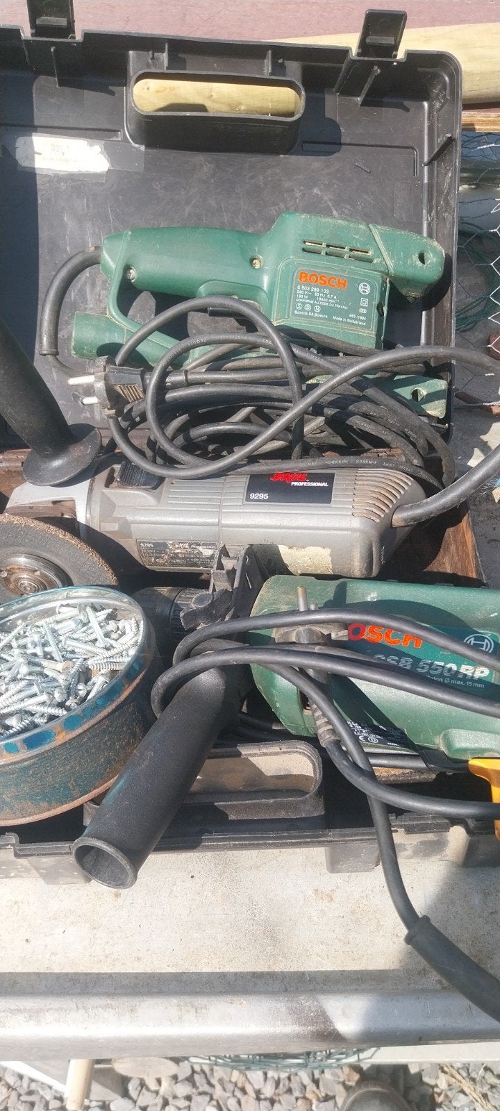 lot de machines pour bricolage, Bricolage & Construction, 400 à 600 watts, Enlèvement, Utilisé, Foreuse et Perceuse