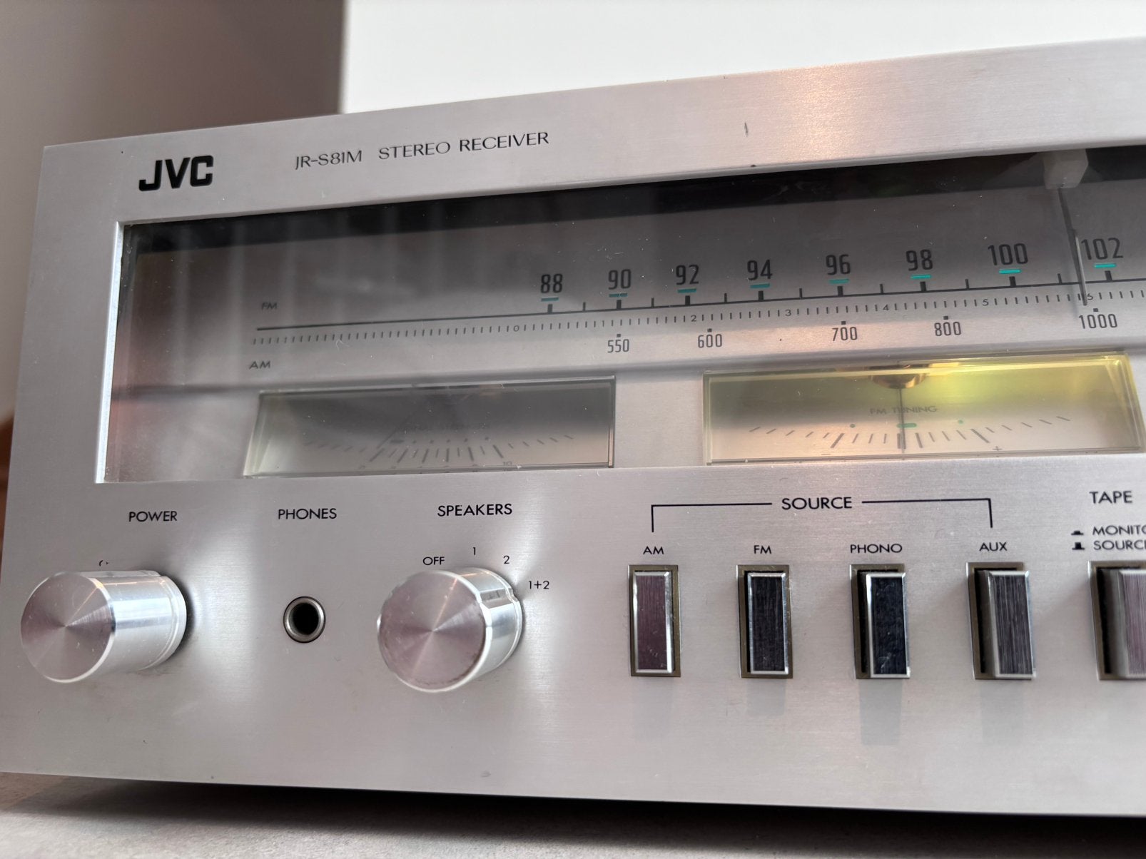 Récepteur stéréo JVC années 1970 original et fonctionel, Enlèvement, Utilisé, Audio