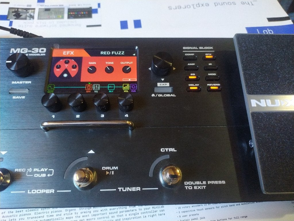 NUX MG-30 – Multi-effets / modélisateur guitare, Musique & Instruments, Enlèvement ou Envoi, Utilisé, Multi-effet