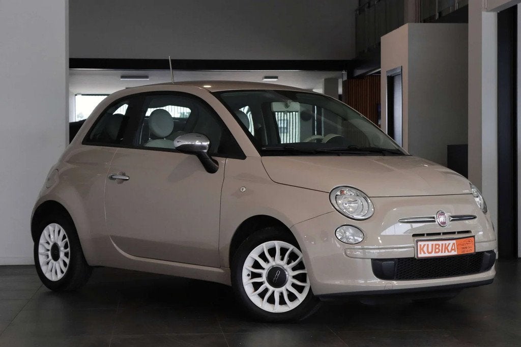 Fiat 500 500 1.2i Airco Elek. Ruiten Garantie* (bj 2014), 4 zetels, Gebruikt, 4 cilinders, Beige