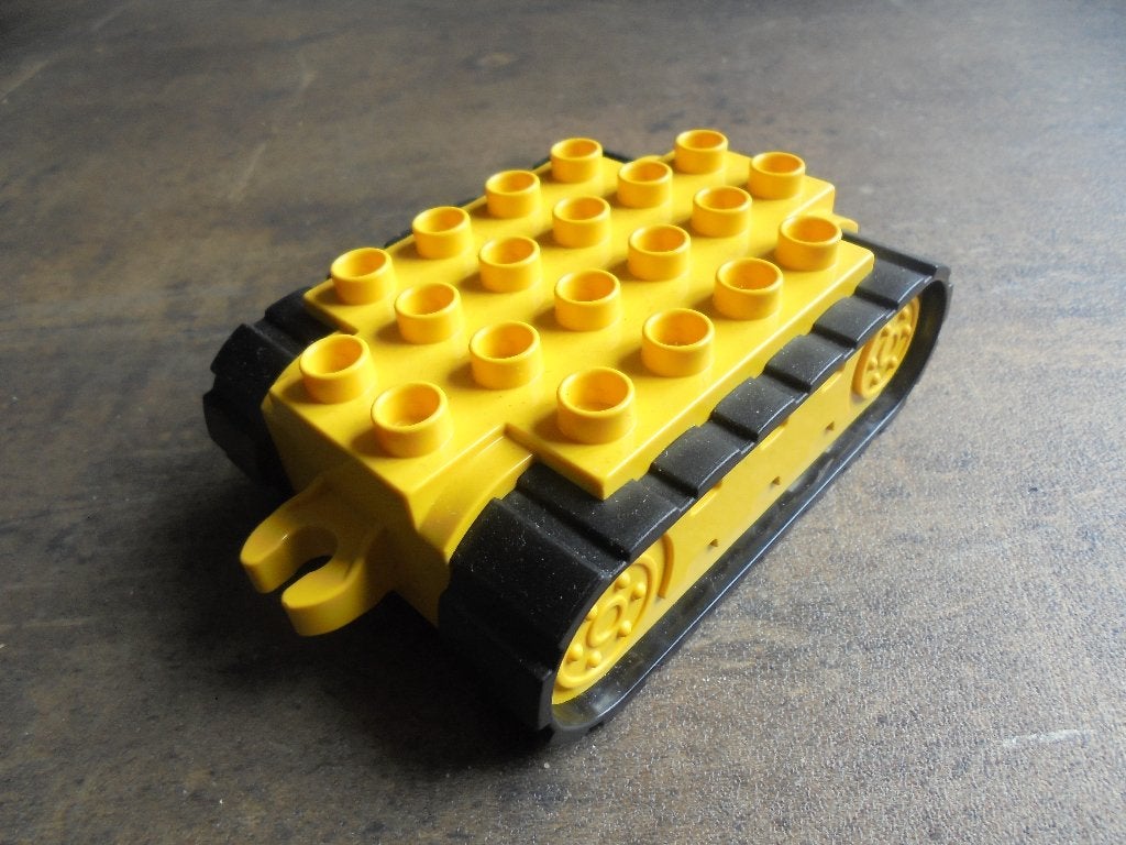 Lego Duplo Caterpillar Base with Treads (zie foto's) 5, Enlèvement ou Envoi, Utilisé, Duplo, Briques en vrac