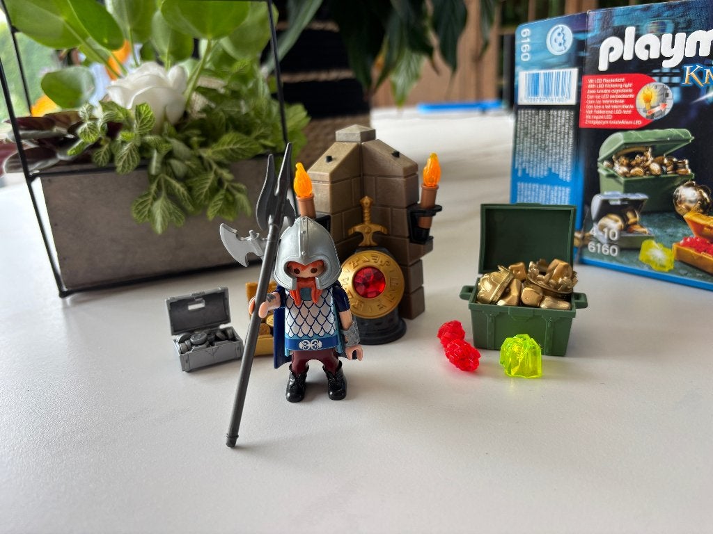 Playmobil 6160 Gardien du trésor royal, Comme neuf, Dragons, Figurines, Kit complet