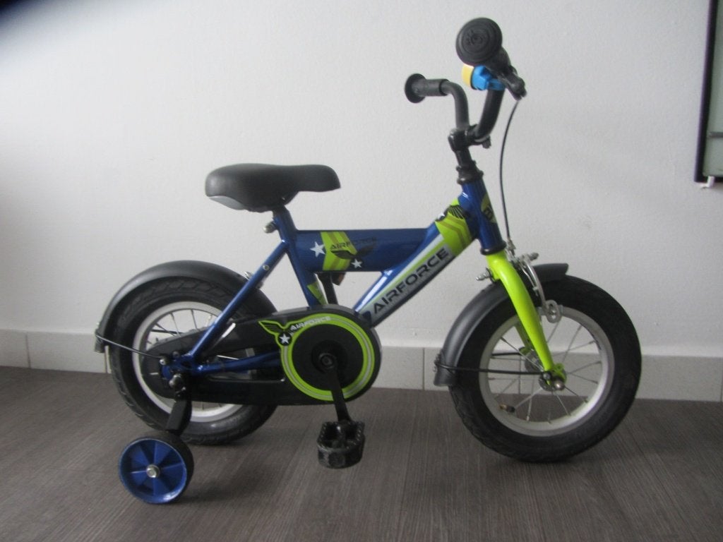 Eerste fietsje met zijwieltjes jongen 3-5j, Fietsen en Brommers, Ophalen, Zijwieltjes