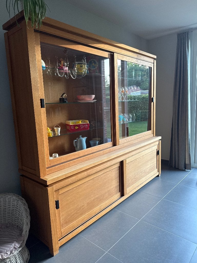 Teak wandkast, Teck, 25 à 50 cm, Avec porte(s), 200 à 250 cm