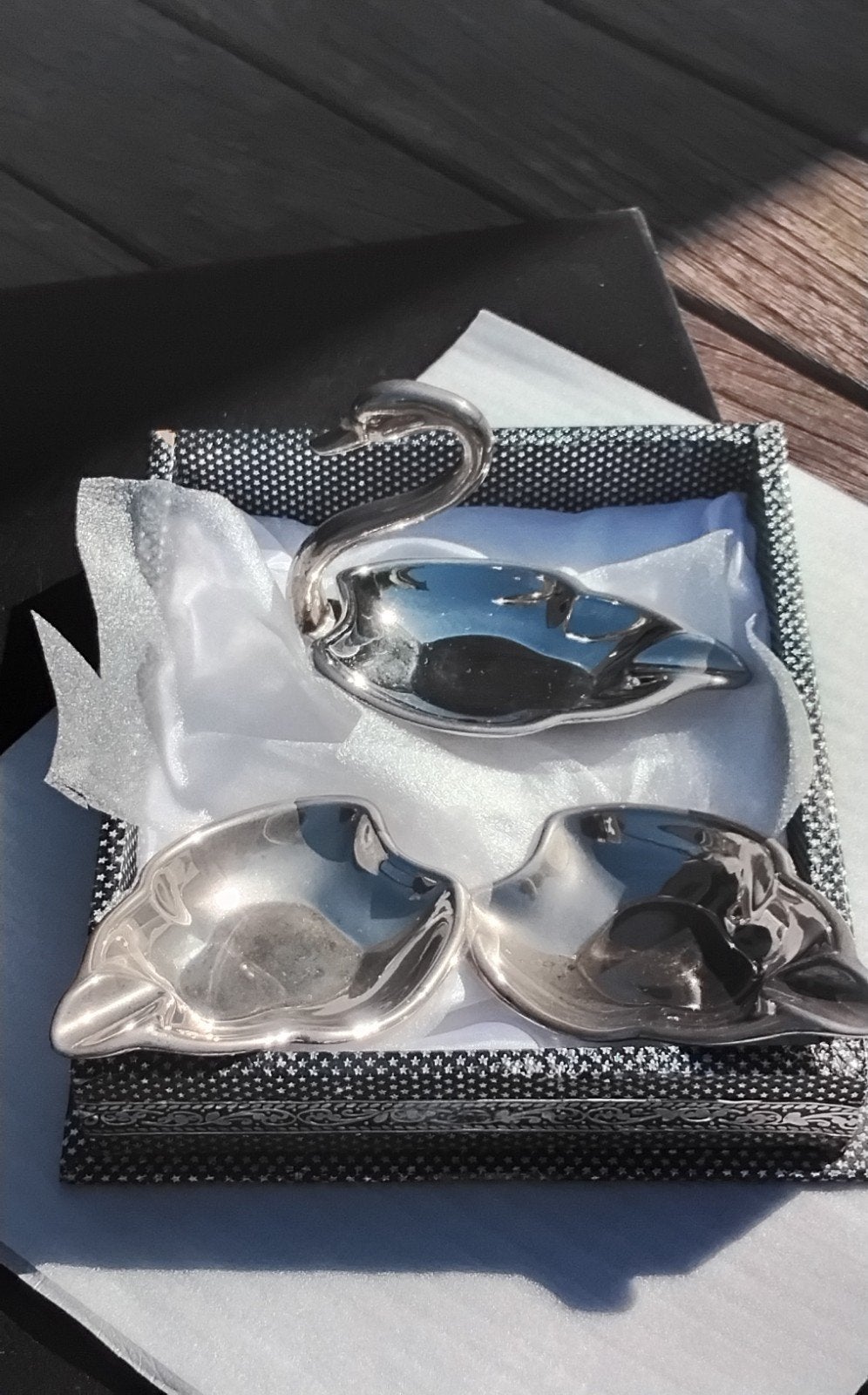 Vintage Seba zwanen-asbak set – jaren 1960 – 3-delig, Antiek en Kunst, Ophalen of Verzenden