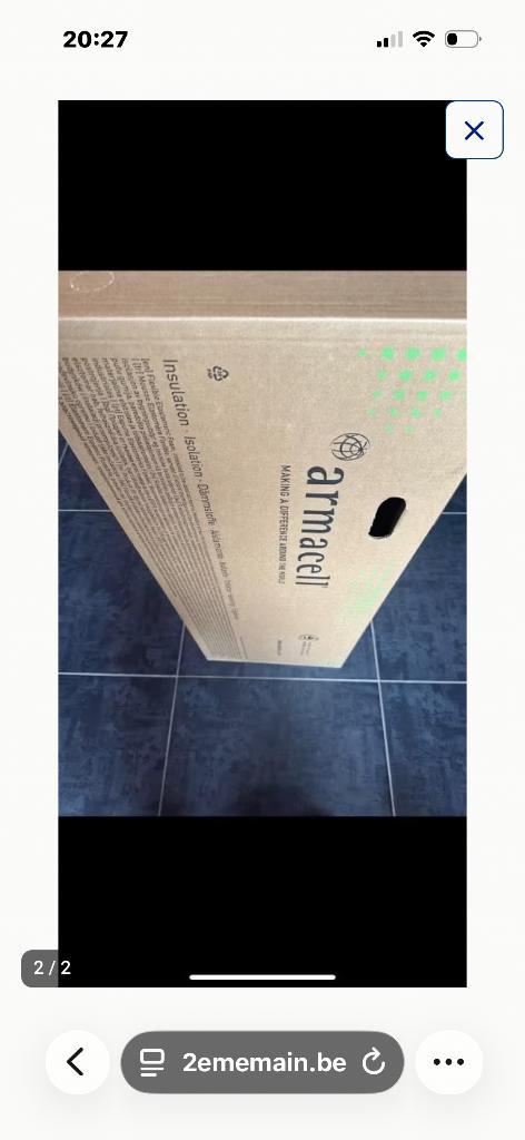 Lot 3 cartons armaflex, Enlèvement, Neuf
