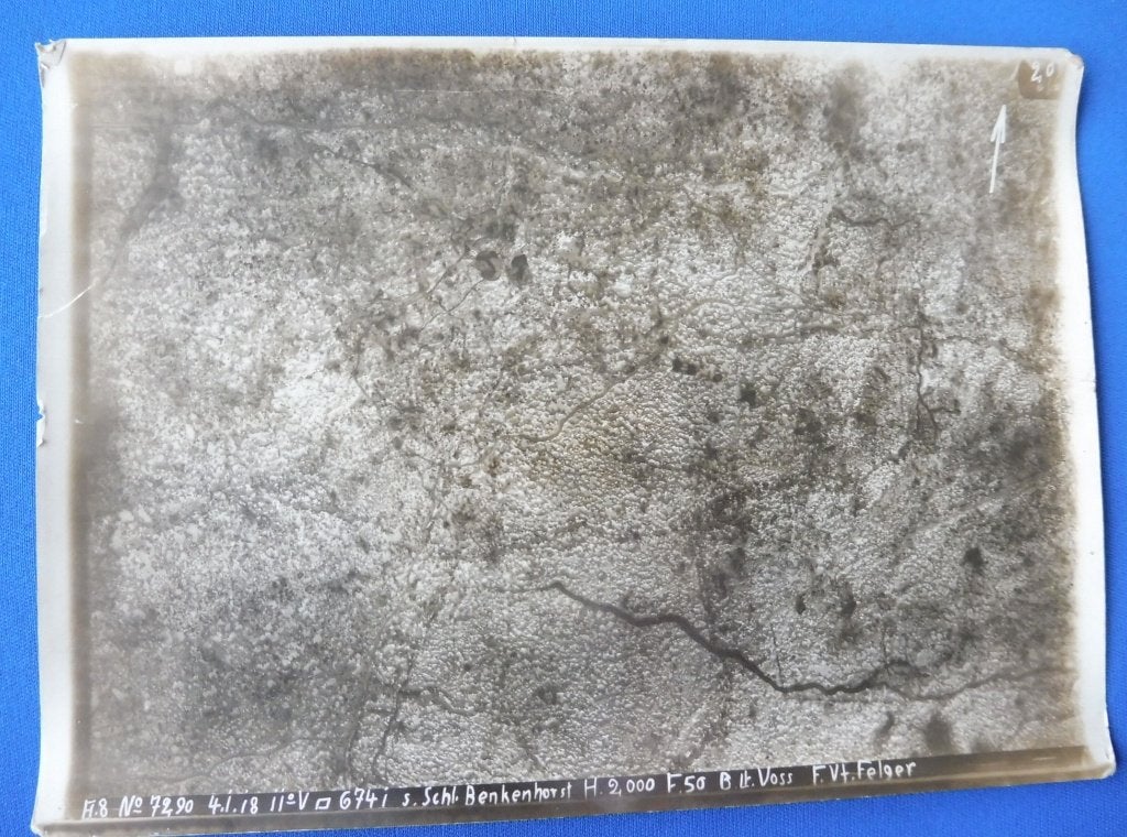 Originele Duitse WO1 Luchtfoto Ieper Stirling Castle, Verzenden, Luchtmacht, Overige typen