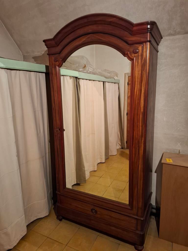 Superbe ancienne armoire miroir style Louis-Philippe, Antiquités & Art, Antiquités | Autres Antiquités, Enlèvement