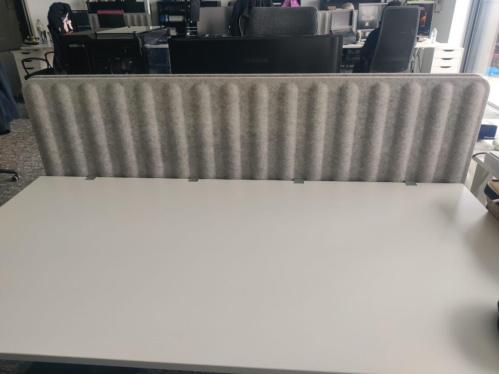 Grijs bureauscherm, Ophalen, Nieuw