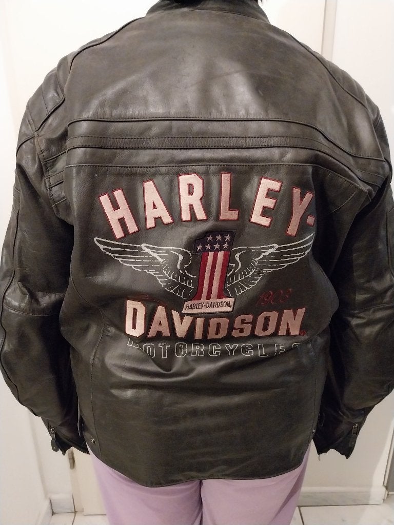 Motorvest Leder Harley Davidson, Ophalen, Harley-Davidson, Heren, Jas | leer
