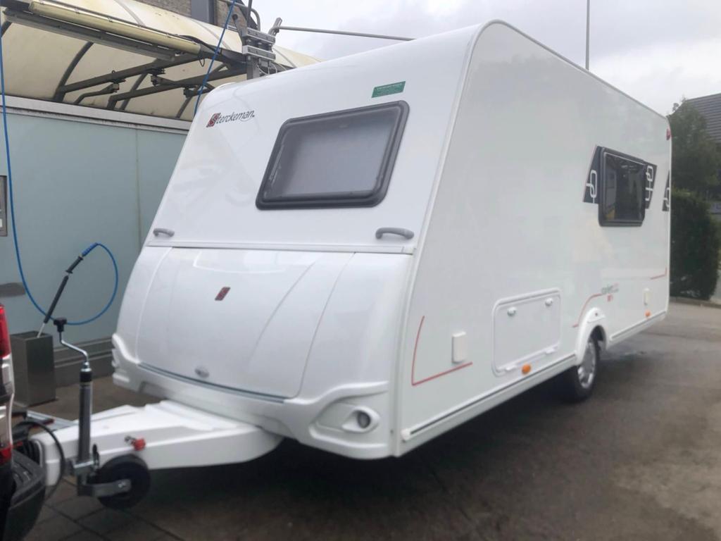 Te koop – Sterckeman Starlett 476 Kids 2018 FULL OPTION, Vast bed, Sterckeman, Particulier, Luifel