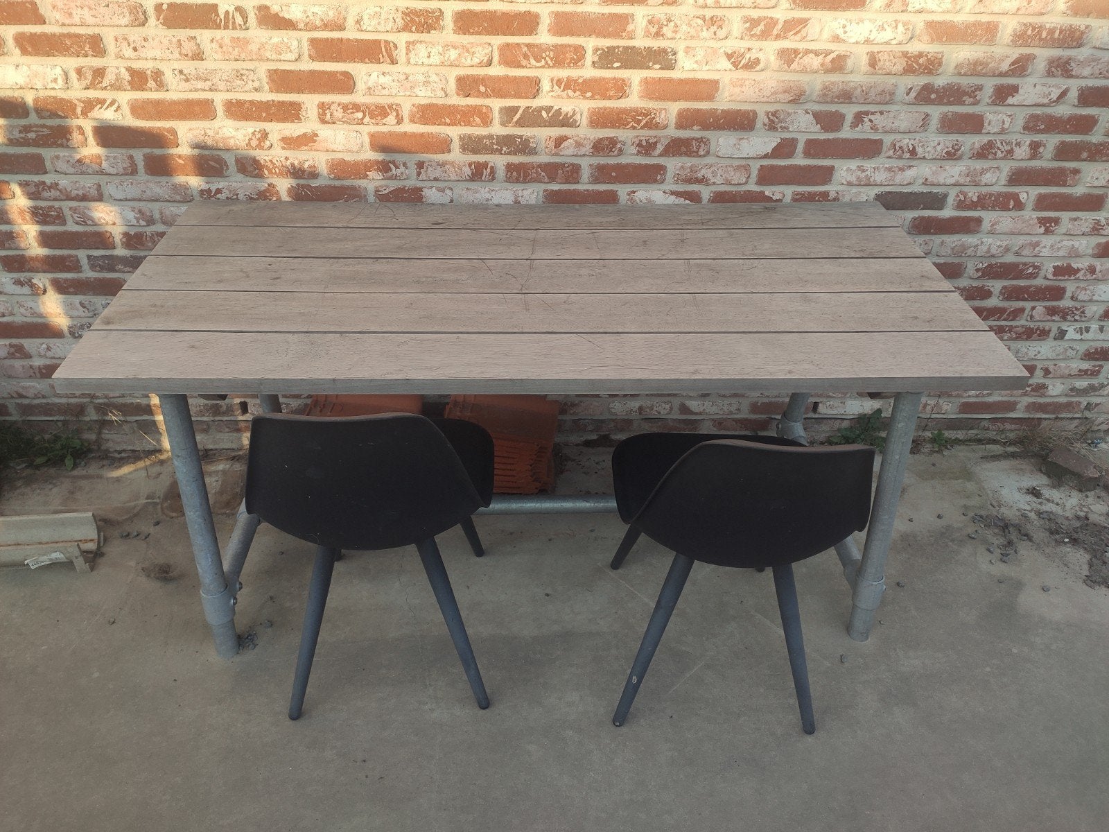 Massieve Padouk tuintafel, Ophalen