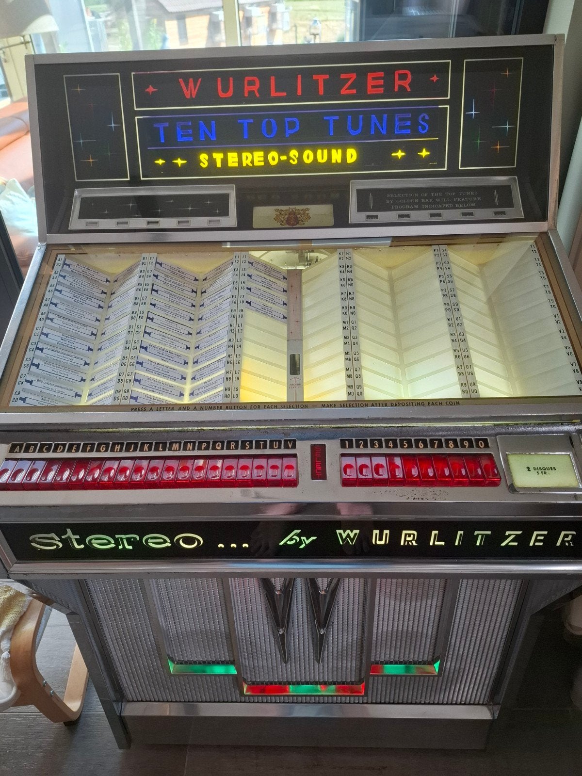 juke box wurlitzer, Enlèvement, Wurlitzer