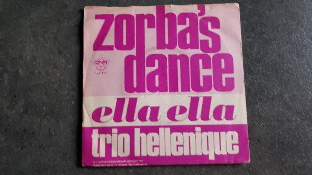 7" Trio Hellenique – Zorba's Dance, CD & DVD, Vinyles Singles, Utilisé, Musique du monde, Enlèvement ou Envoi