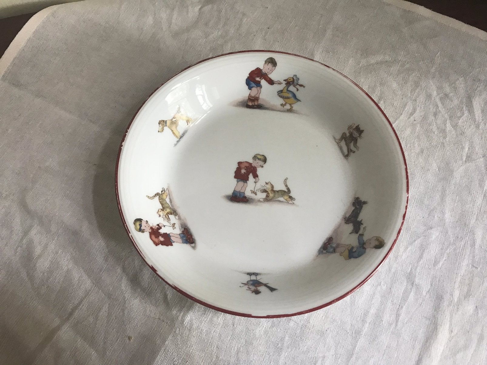 Vintage kinderbordje 1932, Antiek en Kunst, Ophalen of Verzenden