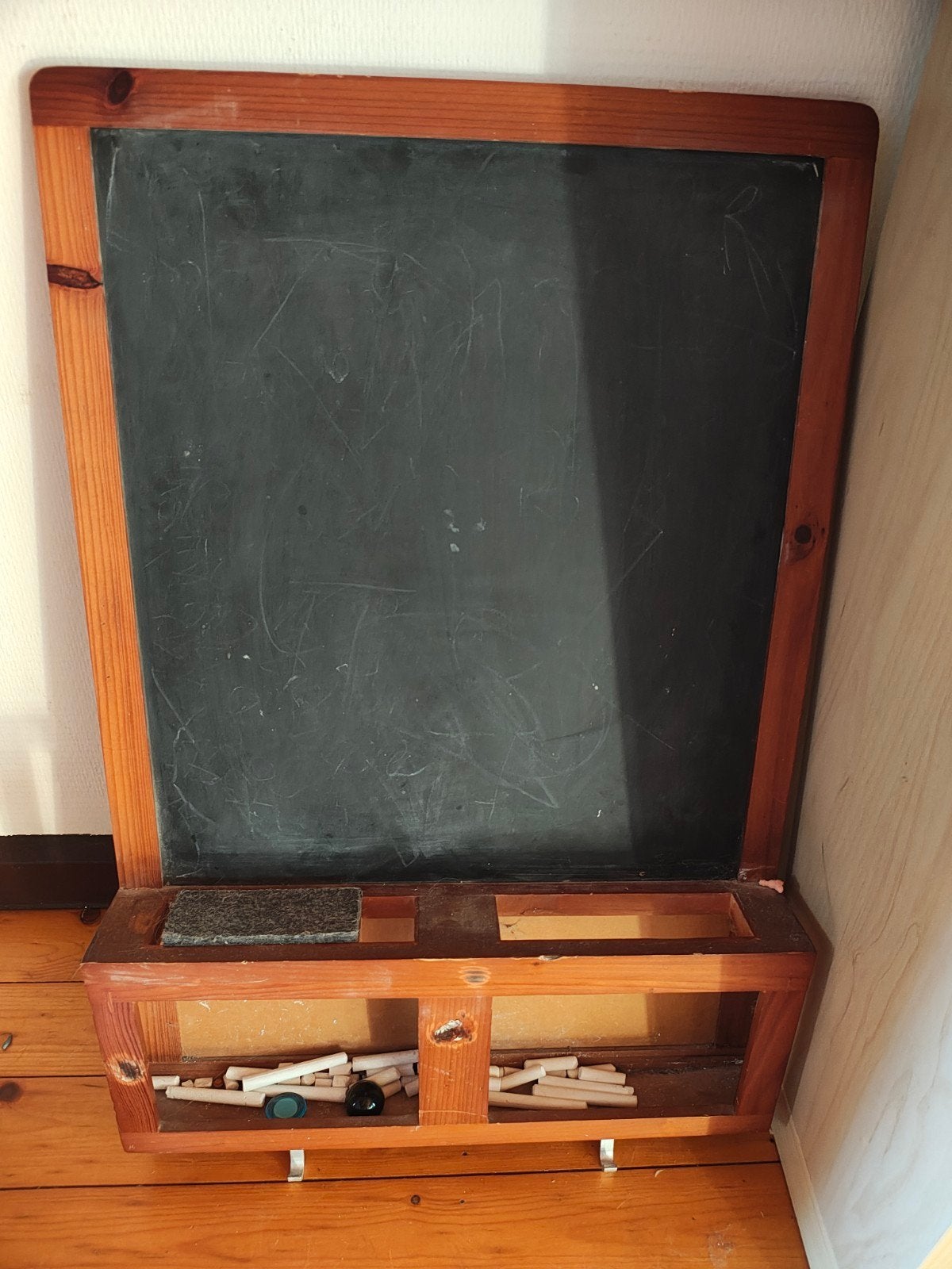 Schoolbordje in goede staat, Ophalen
