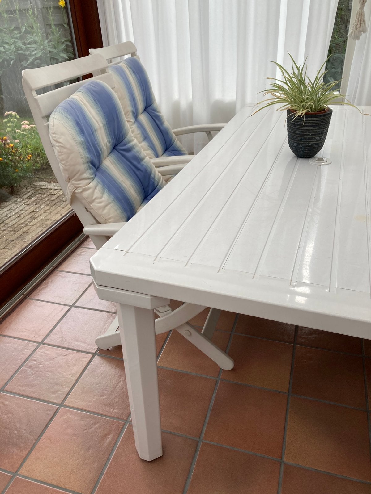 Tuinset, Jardin & Terrasse, Tables de jardin, Enlèvement, Utilisé, Rectangulaire, Synthétique