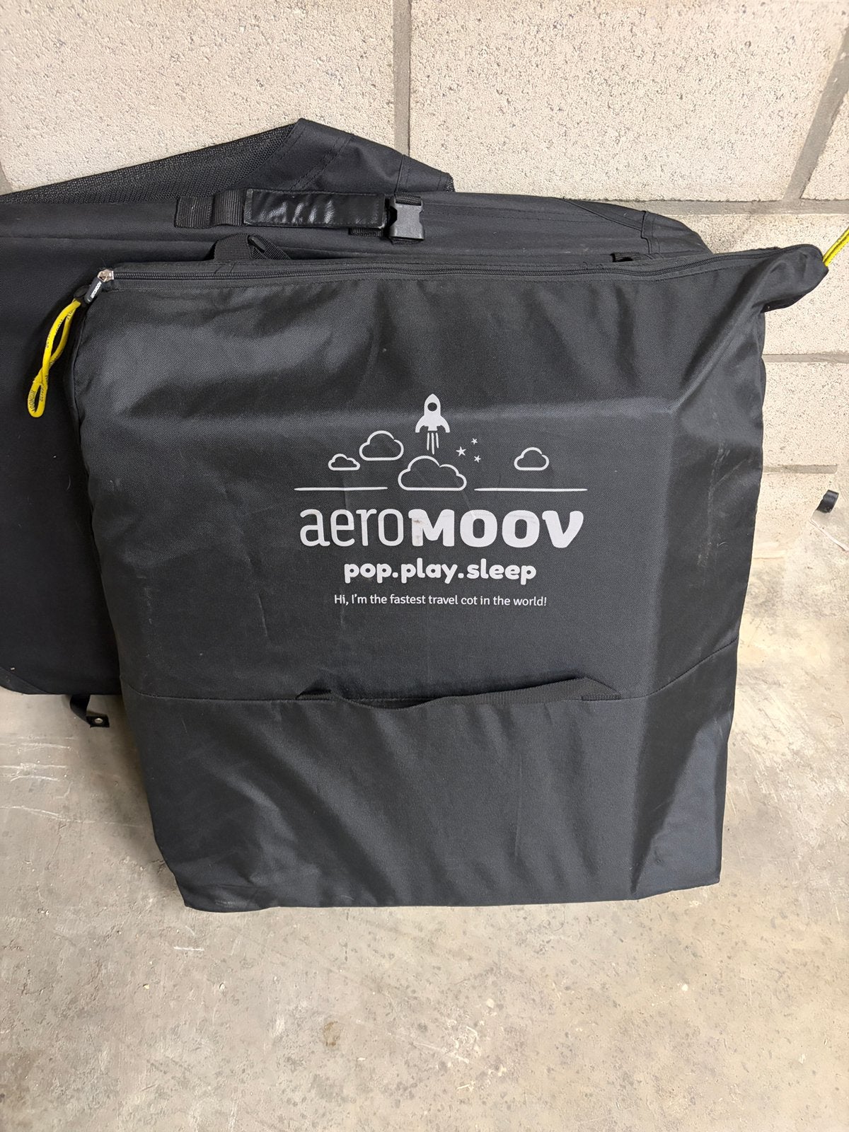 Aeromoov reisbed, Ophalen, Gebruikt