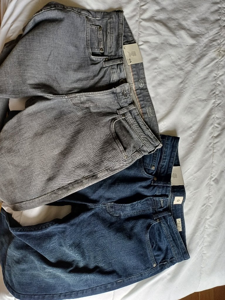 2 jeans homme neufs C&A straight lycra 32/32, Ophalen, Nieuw, W32 (confectie 46) of kleiner
