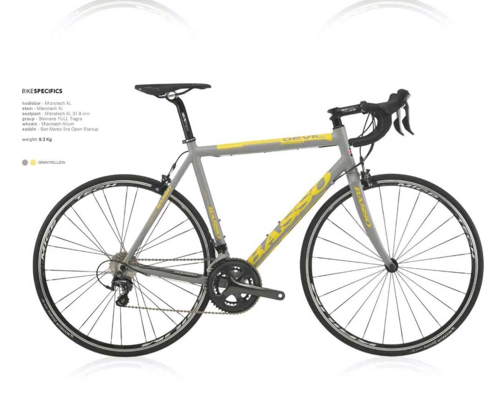 basso Devil racefiets grijs/geel, 55 tot 59 cm, Ophalen, Velgrem, Basso
