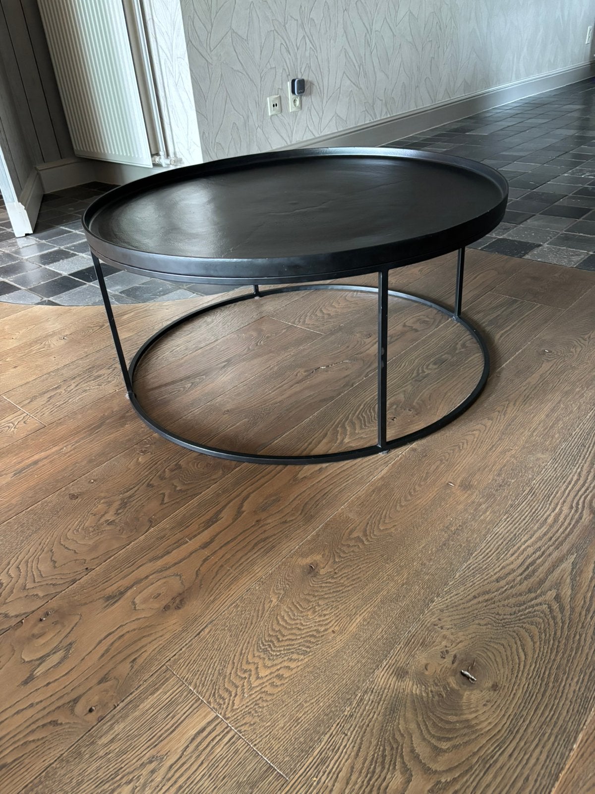 Salontafel, Huis en Inrichting, Tafels | Salontafels, Ophalen, Zo goed als nieuw, Metaal