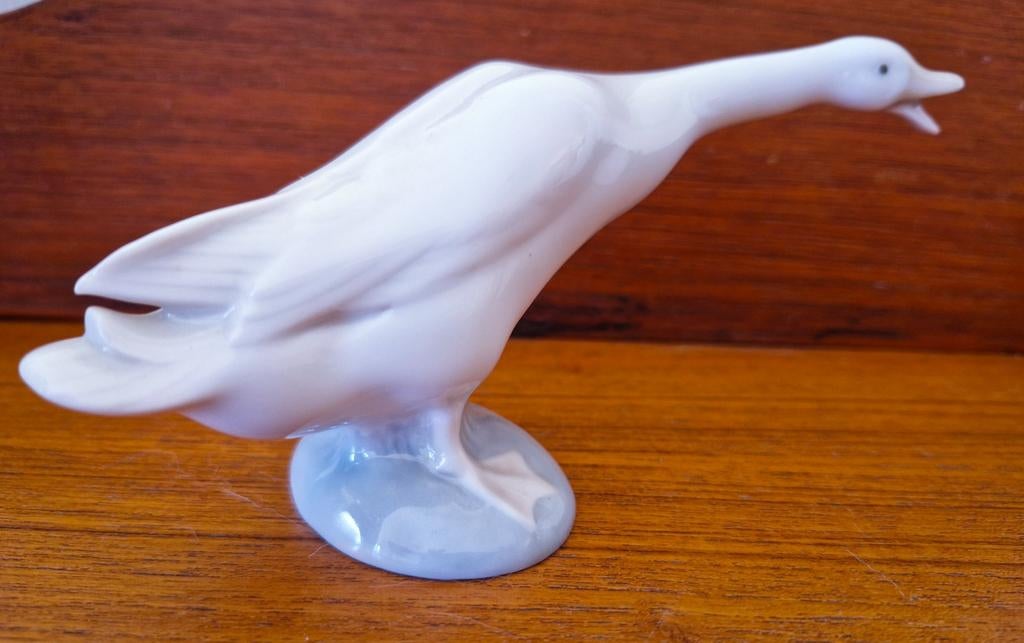 Lladro Antiek Porselein beeldje Gans Goos Oie, Ophalen of Verzenden