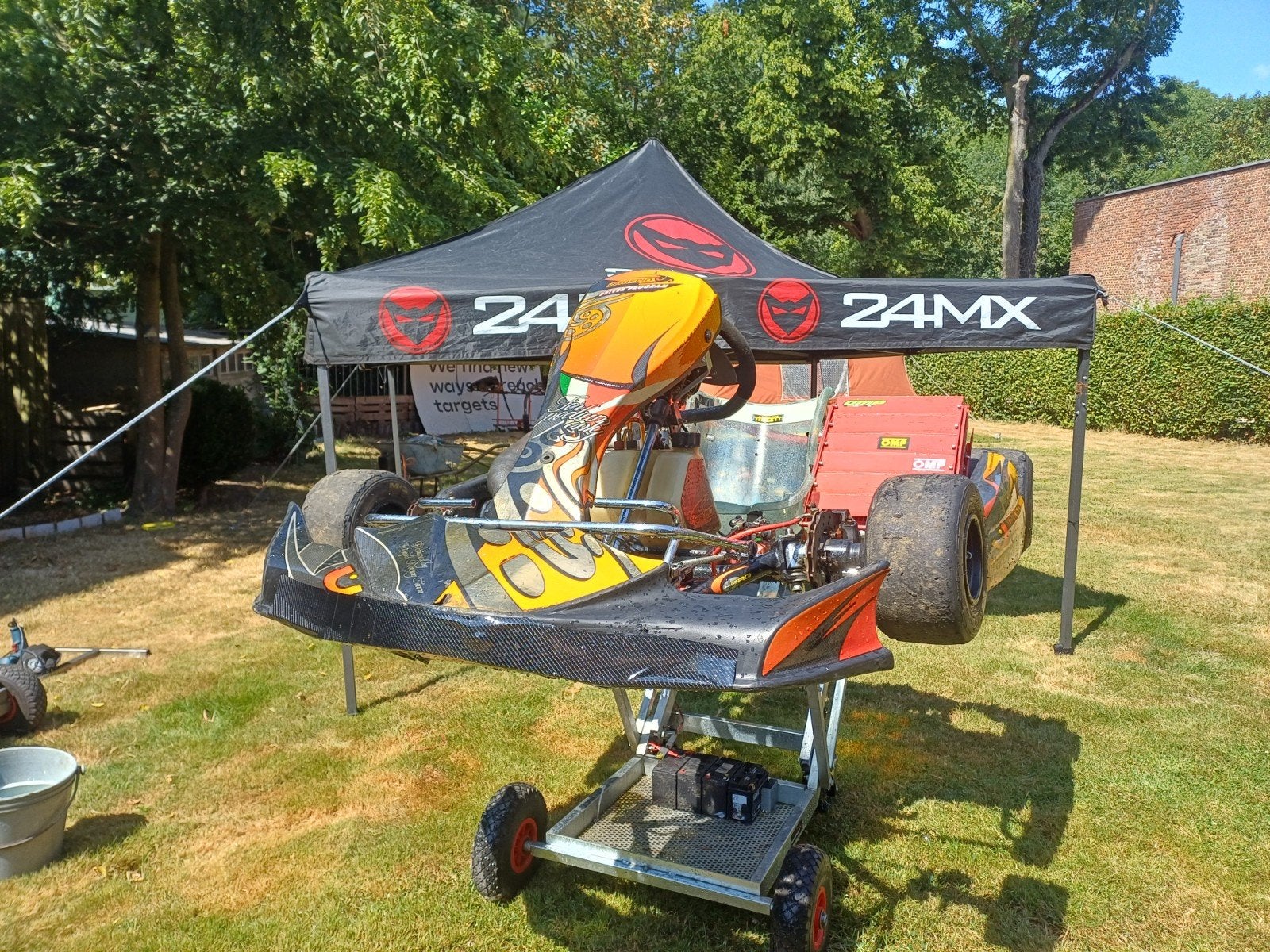 Crg shifterkart met peddels om te schakelen op het stuur, Ophalen, Kart
