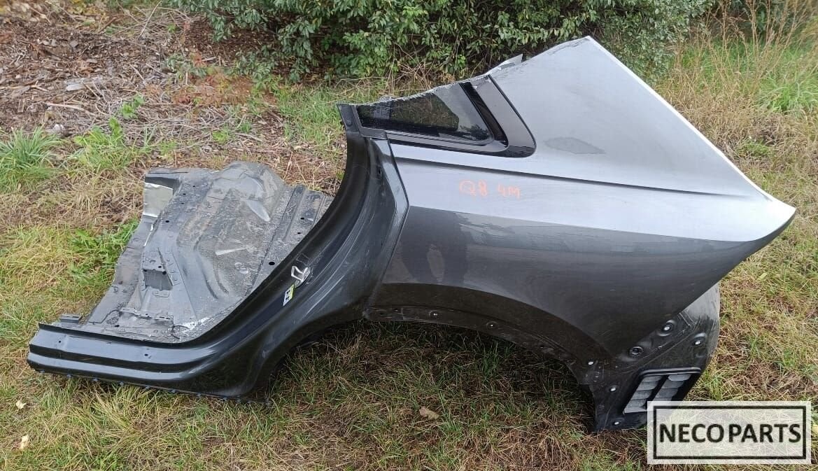AUDI Q8 4M 4M8 ACHTERSCHERM SCHERM PANEEL SNIJDEEL ORIGINEEL, Arrière, -, Haillon arrière, Audi