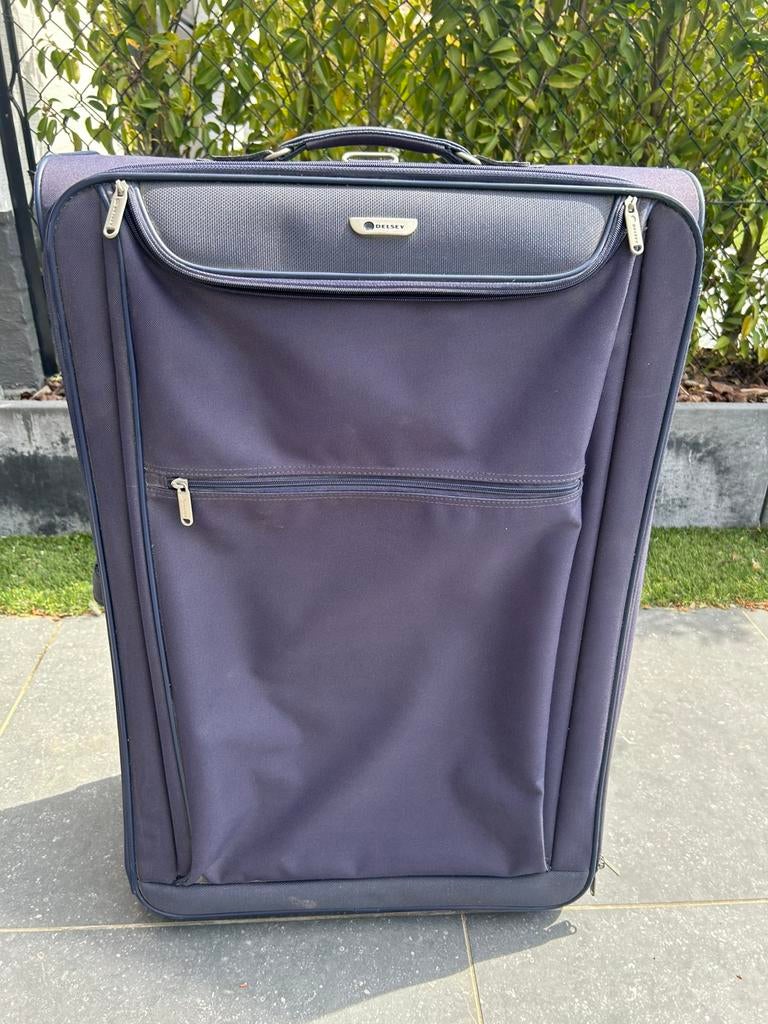 Delsey soft trolley L  Blue, Handtassen en Accessoires, Koffers, Ophalen, Wieltjes, Gebruikt, 45 tot 55 cm
