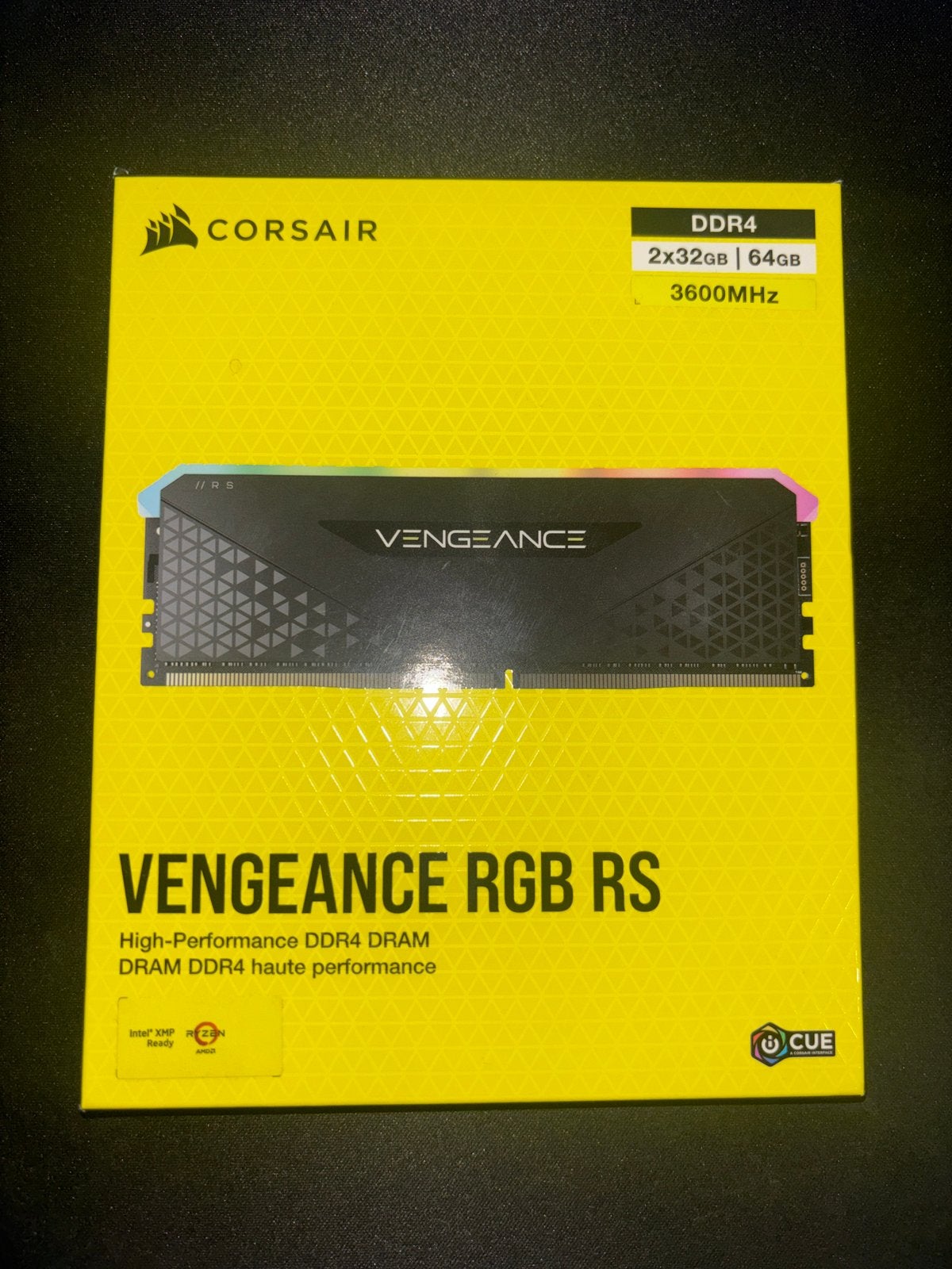 Corsair Vengeance RGB RS 64GB DDR4 3600MHz – 2x32GB, Computers en Software, RAM geheugen, DDR4, Ophalen of Verzenden, Zo goed als nieuw