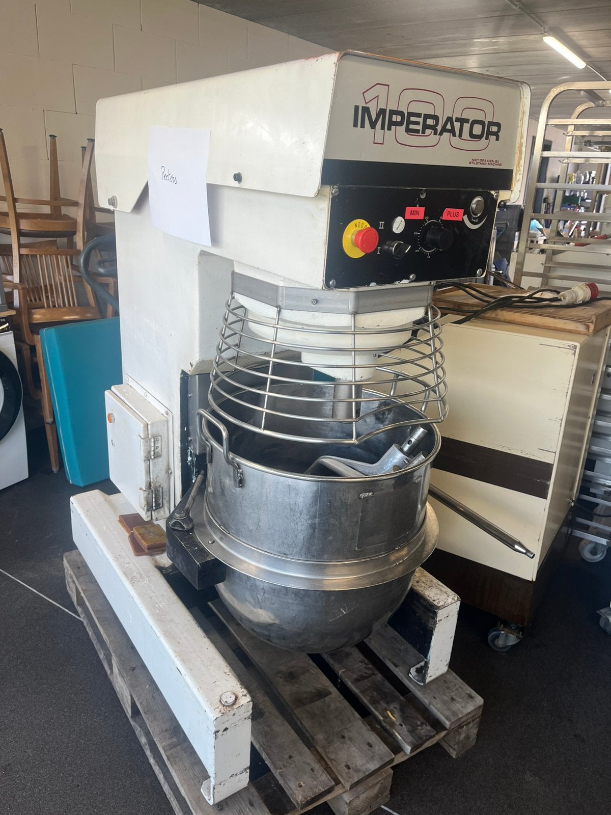 Imperator 100 professionele menger/klopper – 2 kuipen – 380V, Enlèvement, Comme neuf