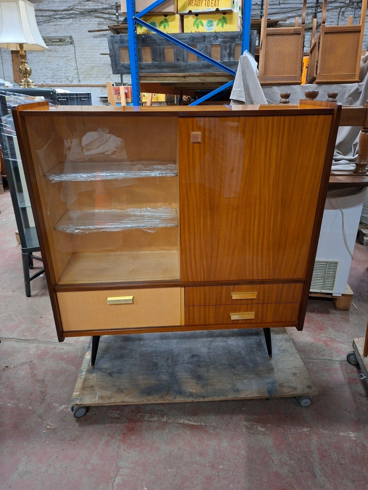 Vintage mid century barkast, Maison & Meubles, Enlèvement